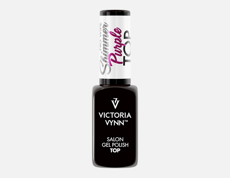 GEL POLISH TOP NO WIPE SHIMMER PURPLE