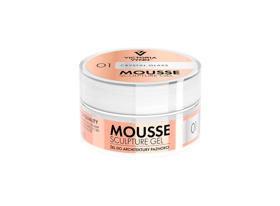 Mousse Sculpture Gel 01 – Crystal Glass 15ml - slika 2
