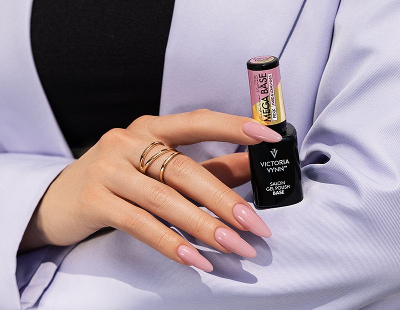 GEL POLISH MEGA BASE PINK 15ml - slika 3