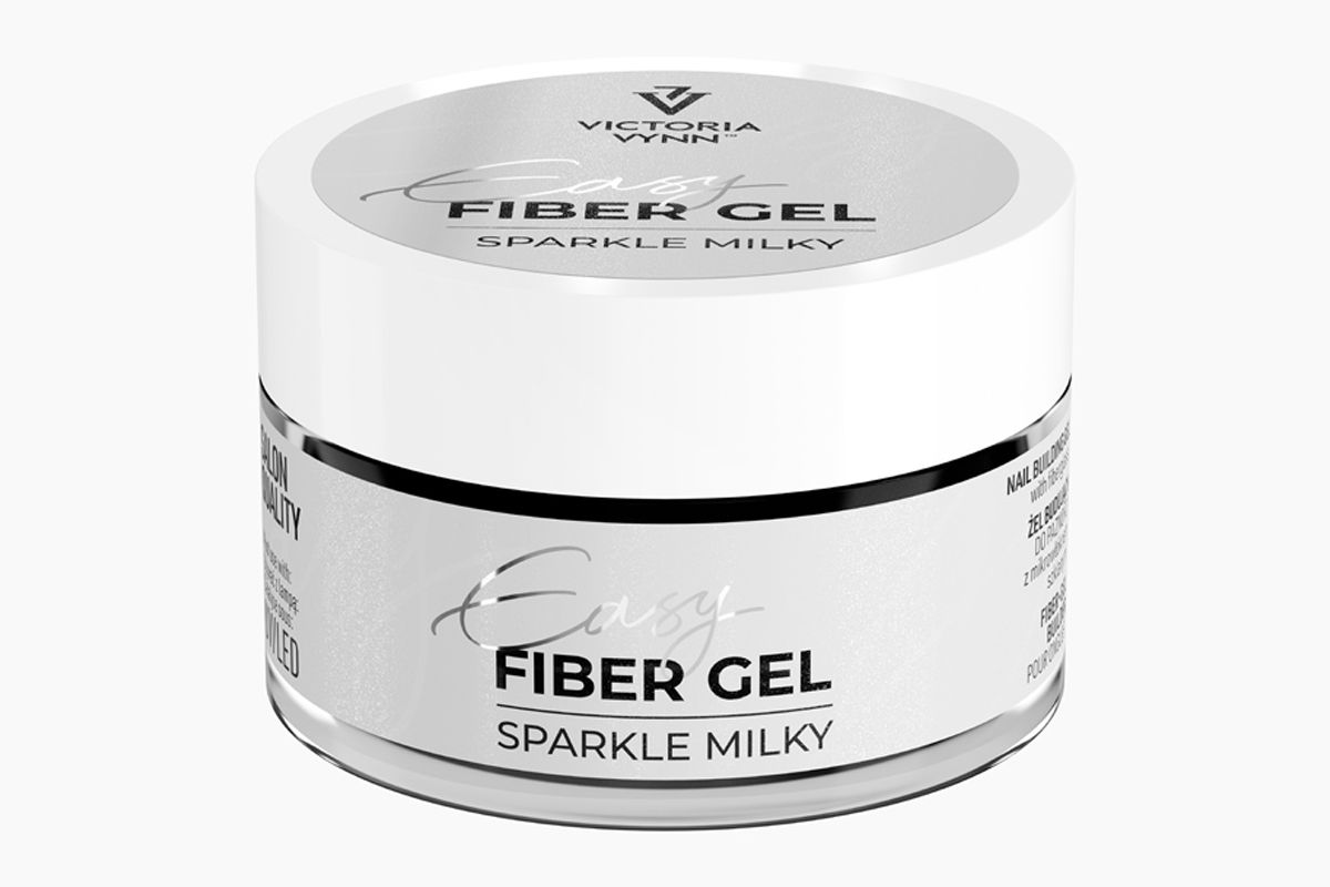 EASY FIBER GEL – SPARKLE MILKY  15ml
