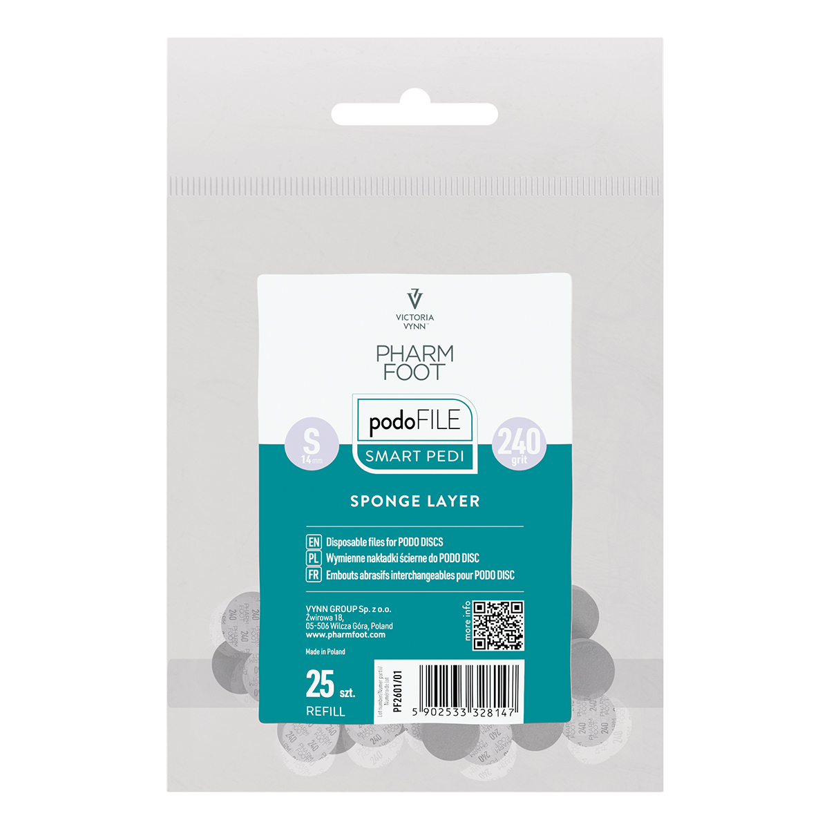 REFILL PODO FILE SPONGE LAYER S, 240grit