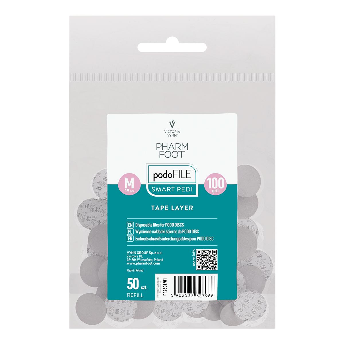 REFILL PODO FILE TAPE LAYER M, 100grit
