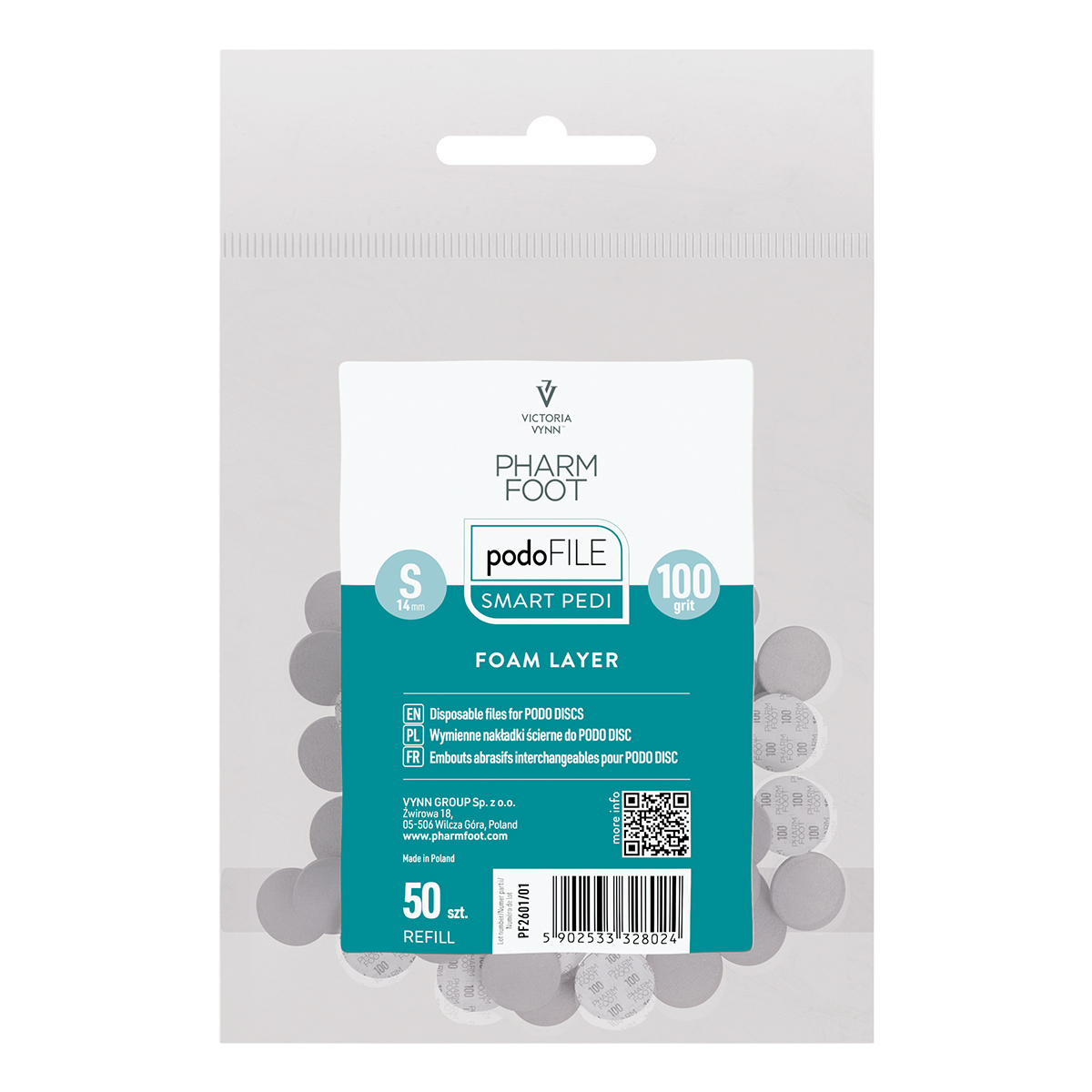 REFILL PODO FILE FOAM LAYER S, 100grit